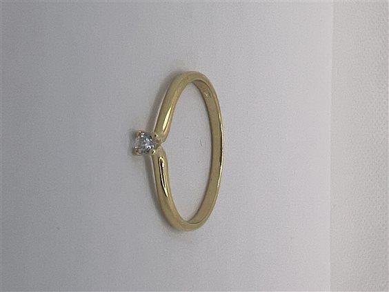 Anello Domar Donna Anello oro 9k in Oro Zircone ANOR-184-280 - ANOR-184-280